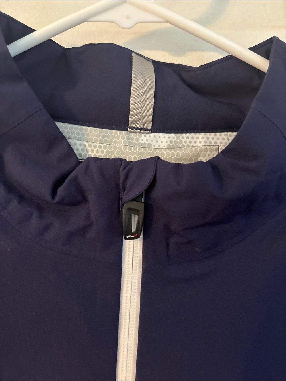 RLX Ralph Lauren Men's XL Navy Waterproof Stretch Softshell Full Zip Jacket - Picture 5 of 12